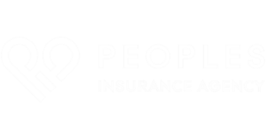 Peoples Insurance Agency Logo White